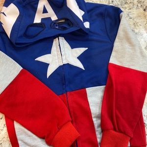 Little Boys Captain America Hoodie